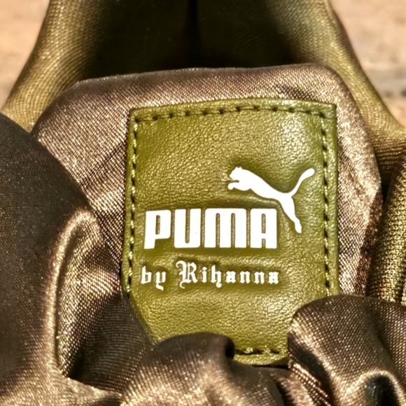 Puma Bow Rihanna Fenty Olive Wmns 7.5 #365054 - Picture 6 of 8